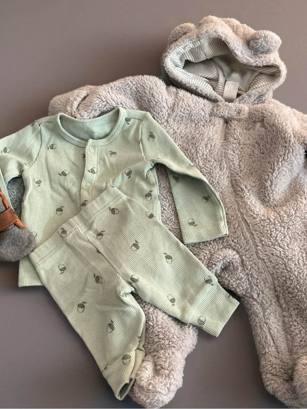 Infant Boys Carters Winter Nighty Night 3 Piece Set 1114
